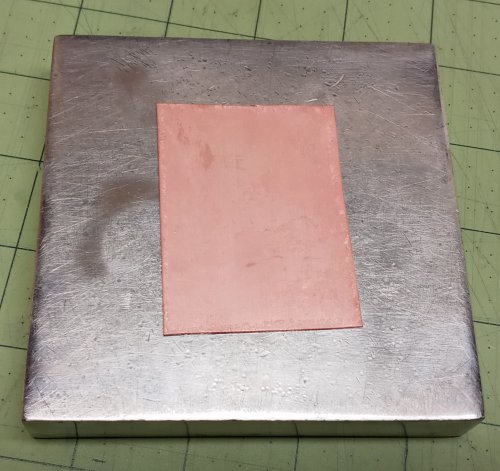 Judy Larson's No Rolling Mill- No Problem - , Metalwork, Stamping, Stamps, Design, 15: Place the assembly on a bench block,